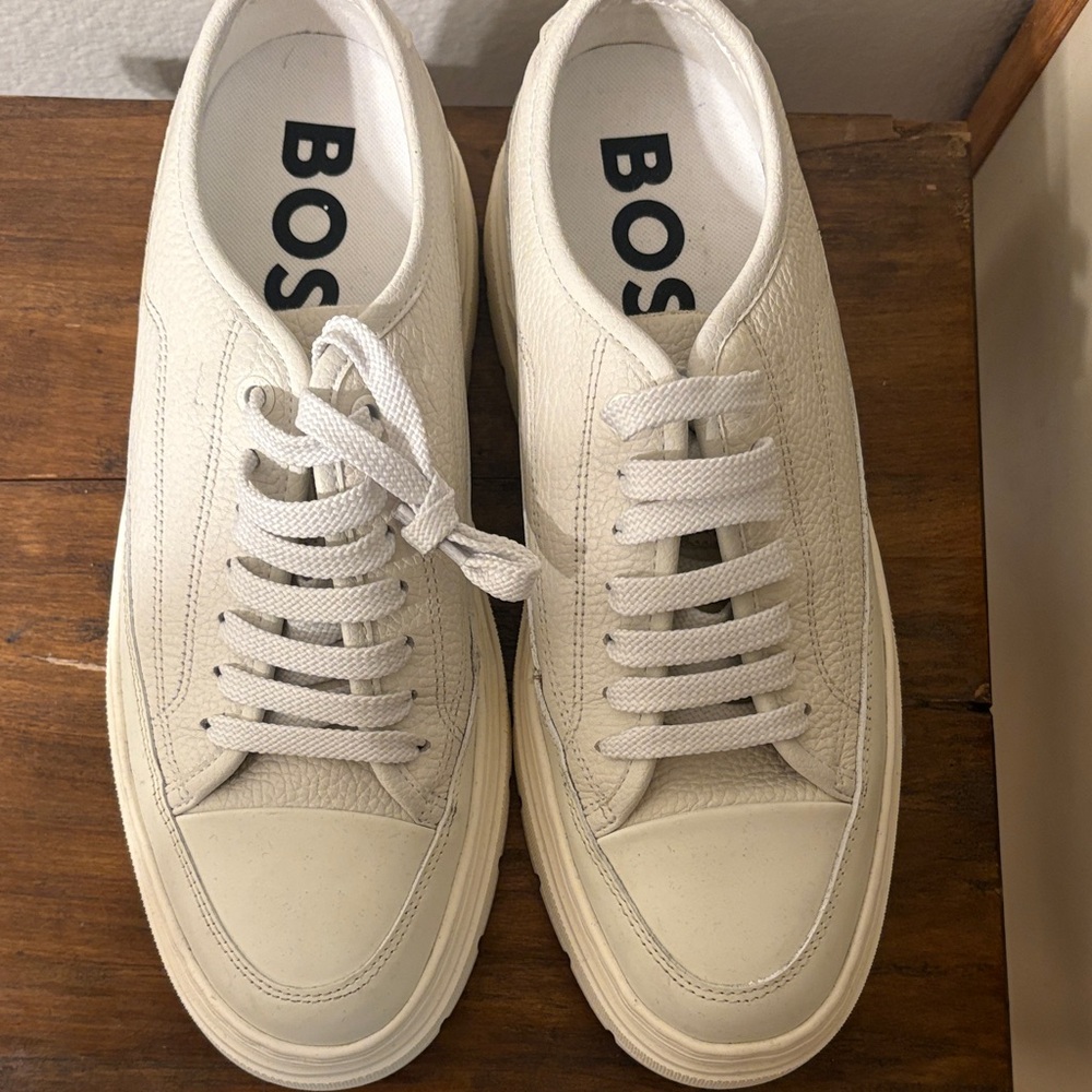 Boss Cream Sneakers for Men